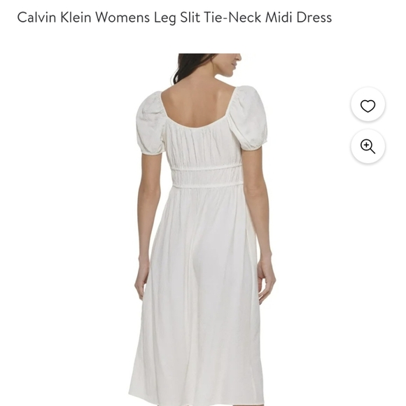 NWT Calvin Klein Sz 14 ivory summer dress - Picture 2 of 10